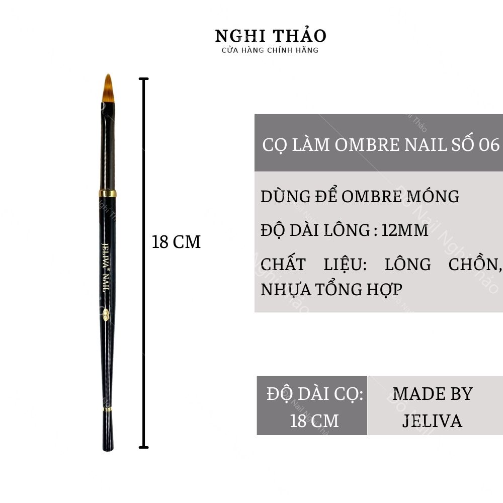 Cọ ombre nail , cọ làm ombre Jeliva số 06