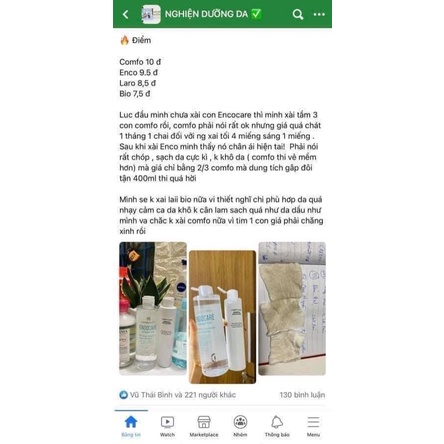 Nước tẩy trang ENDOCARE Hydractive Micellar Solution Agua Micelar