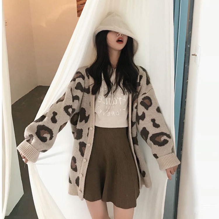 Cadigan Len Nữ Loang Hình Cá tính 818