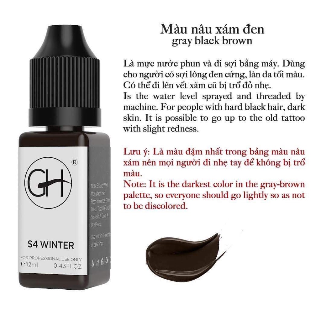 Mực GH Chuyên Dùng Trong HAIRSTROKES Chai Chiết DCPX-NTA