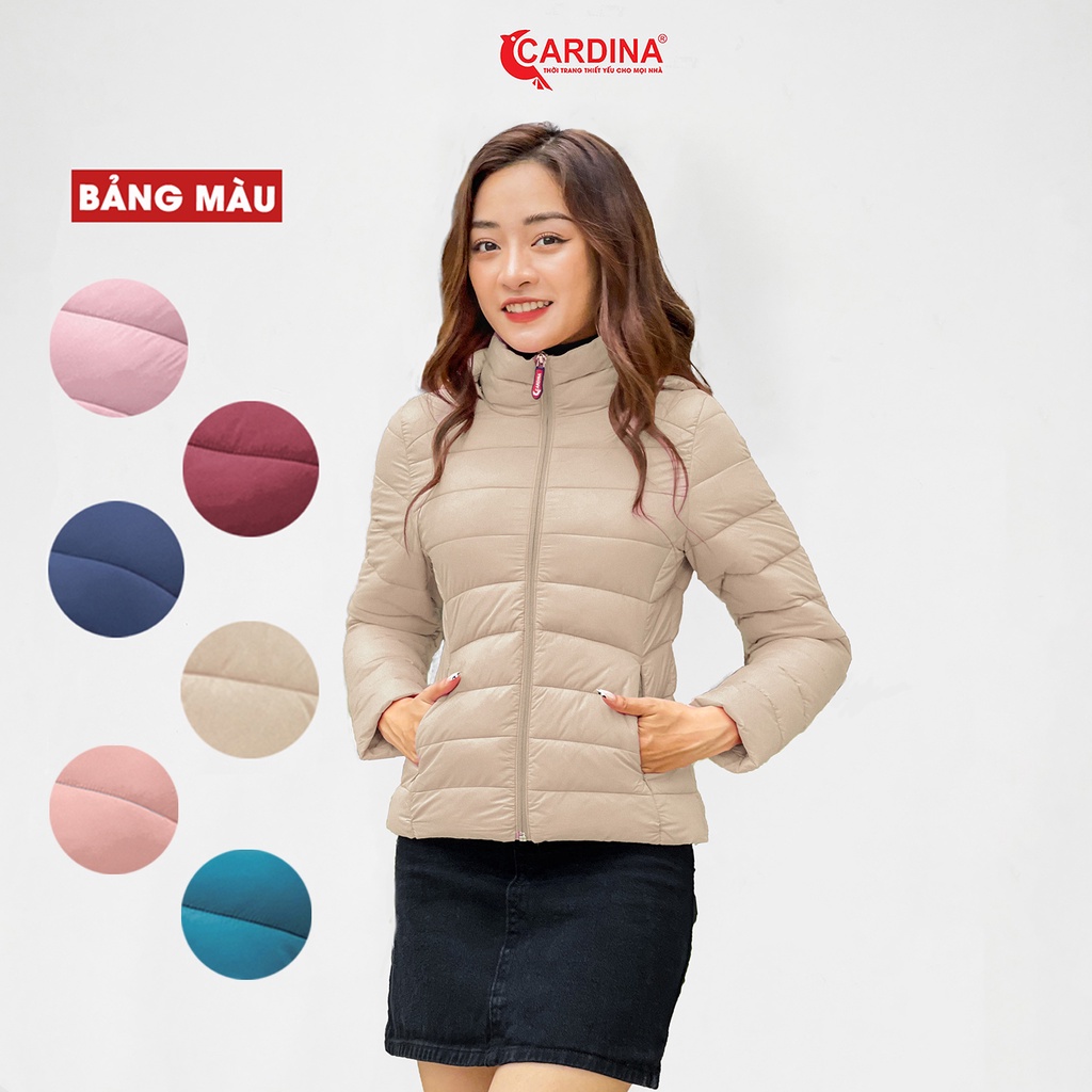 Áo Phao Nữ 𝐂𝐀𝐑𝐃𝐈𝐍𝐀 Trần bông Nhật Cao Cấp Siêu Nhẹ Siêu Ấm 1PF03.