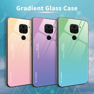 Ốp điện thoại kính cường lực màu gradient cho xiaomi redmi note 9 pro 9s 9pro note9 note9s note9pro