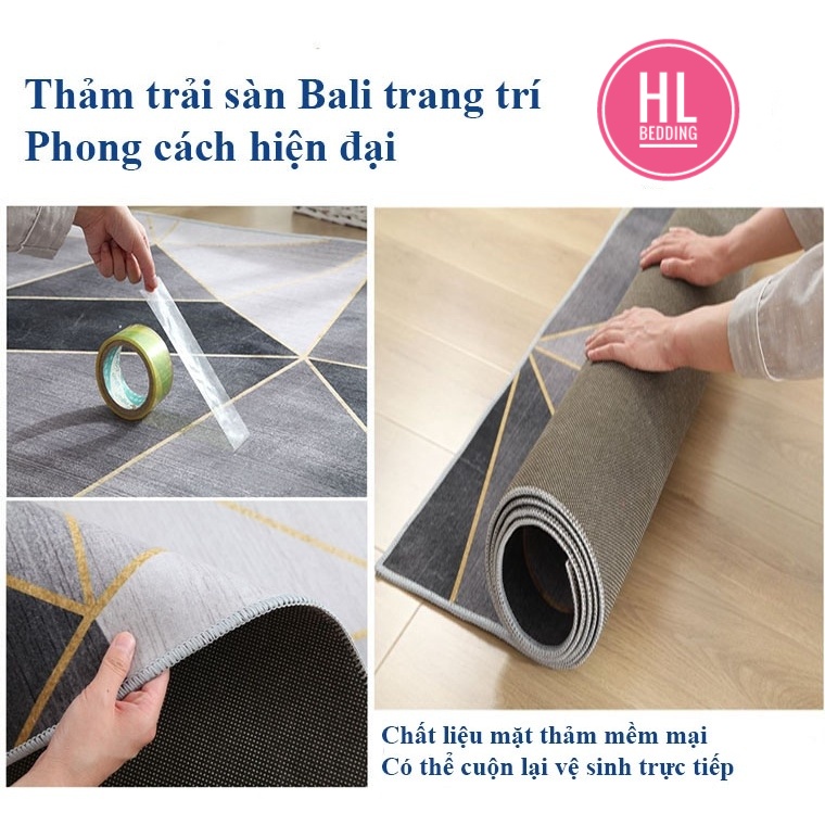 Thảm trải sàn họa tiết 3D chống trơn trượt siêu sang - Hàng nhập khẩu ( Ảnh do shop tự chụp )