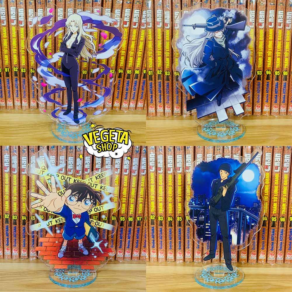 Mô Hình Tượng Standee Acrylic Mica 2 mặt - Conan Shinichi Kaito Kid Ran Akai Shuichi Amuro Toru Eri Kisaki Gin Hattori