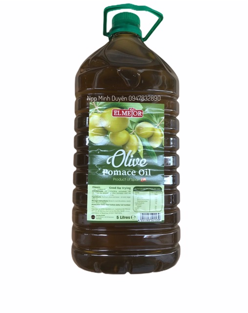 5Lit - date mới- Dầu oliu nguyên chất tinh luyện 100% từ quả oliu - Dầu oliu 5Lit siêu ngon