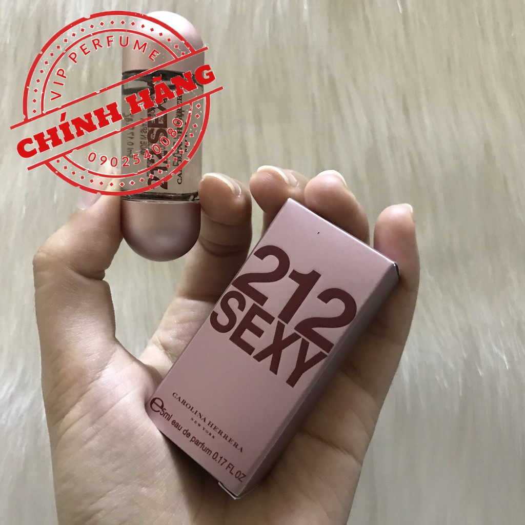 Nước hoa nữ chính hãng Carolina Herrera 212 Sexy EDP 5ml | BigBuy360 - bigbuy360.vn