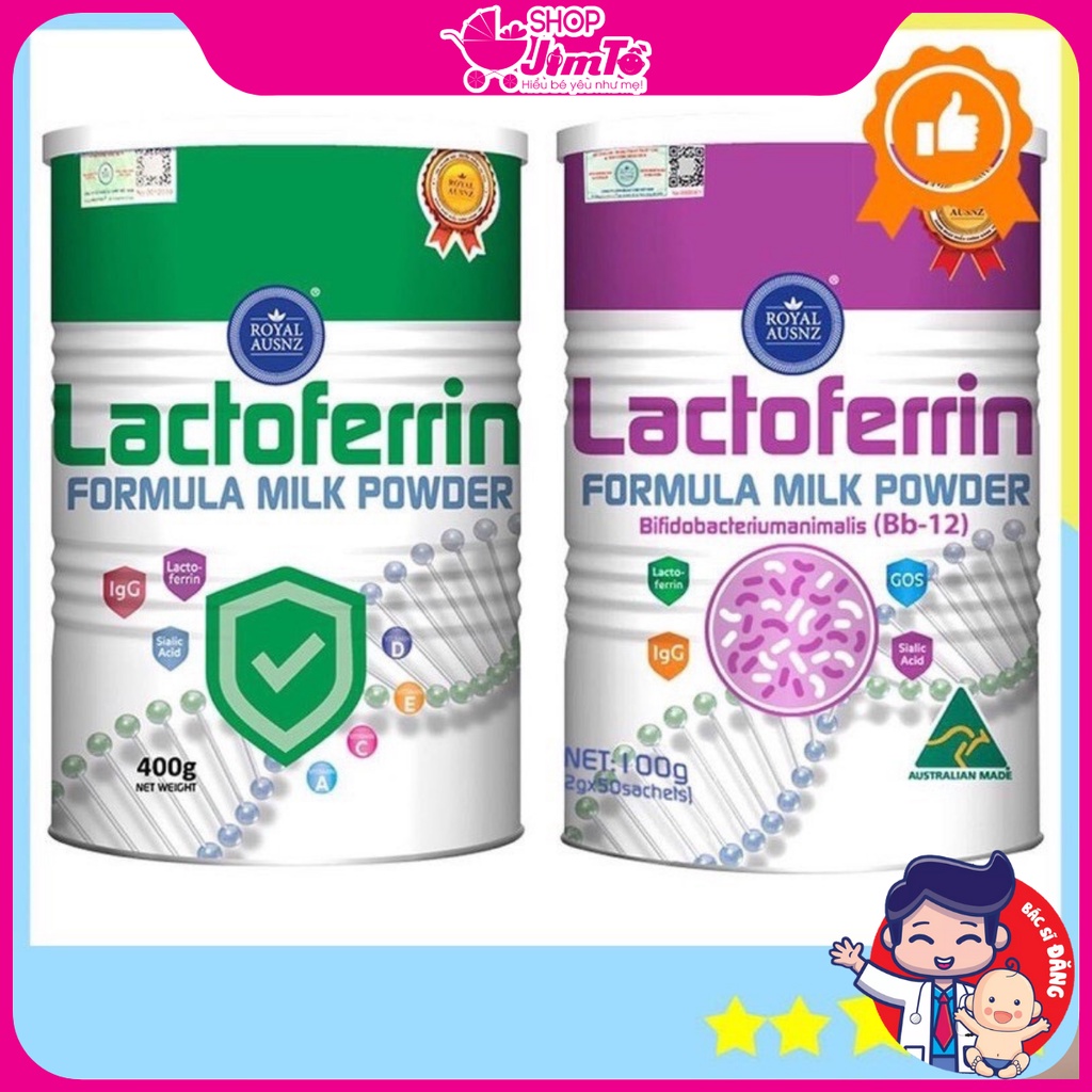Sữa Bột Hoàng Gia Úc Royal AUSNZ Lactoferrin Formula Milk Powder Hộp 400g