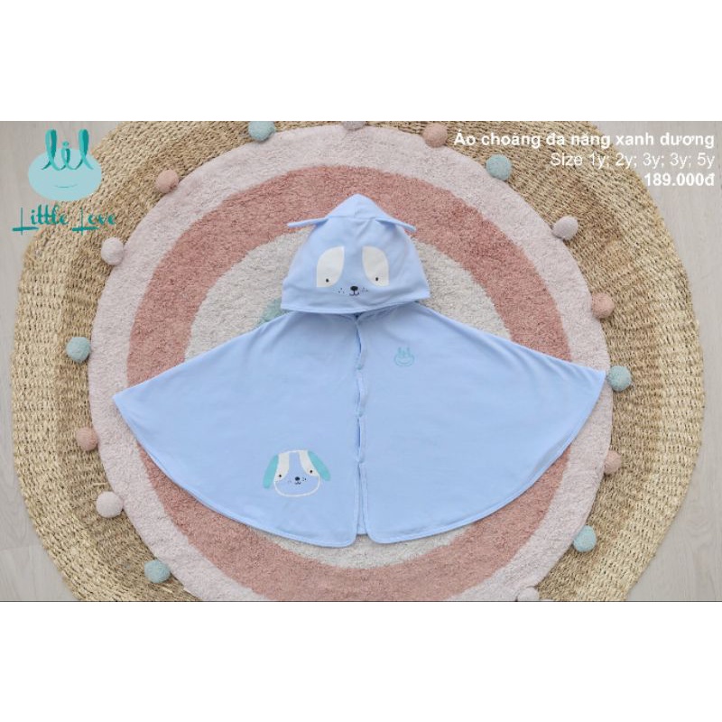 Lil little love - Áo khoác nỉ giữ ấm, chống nắng gió có mũ tai gấu đủ màu cho bé