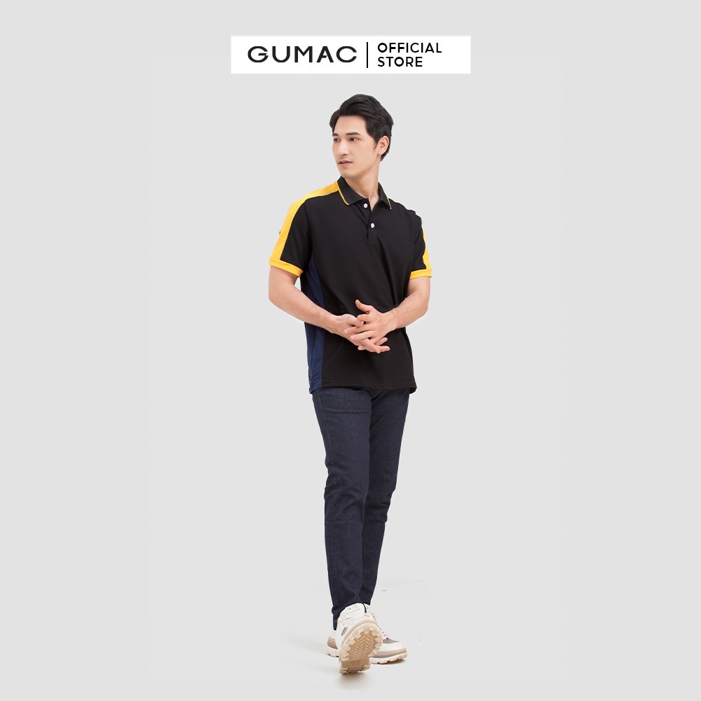 [Mã WABRGUM giảm 10% tối đa 30K đơn 99K] Áo thun nam polo phối màu GUMAC ATNB609