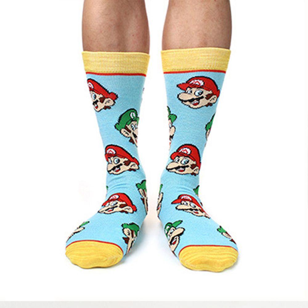 Mocho Vớ Ống Cotton Hóa Trang Nhân Vật Hoạt Hình Super Mario Làm Quà Giáng Sinh Sinh Nhật Cosplay