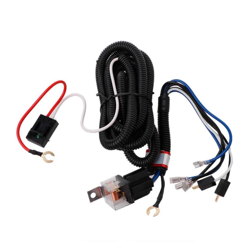 Set dây rơ le điện 12V cao cấp cho còi xe ô tô