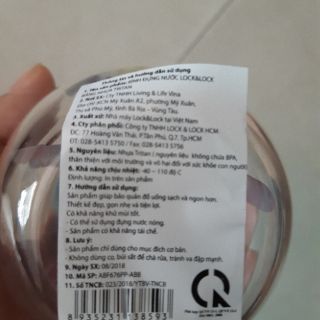 Bình nước Peadiasure lock & lock
