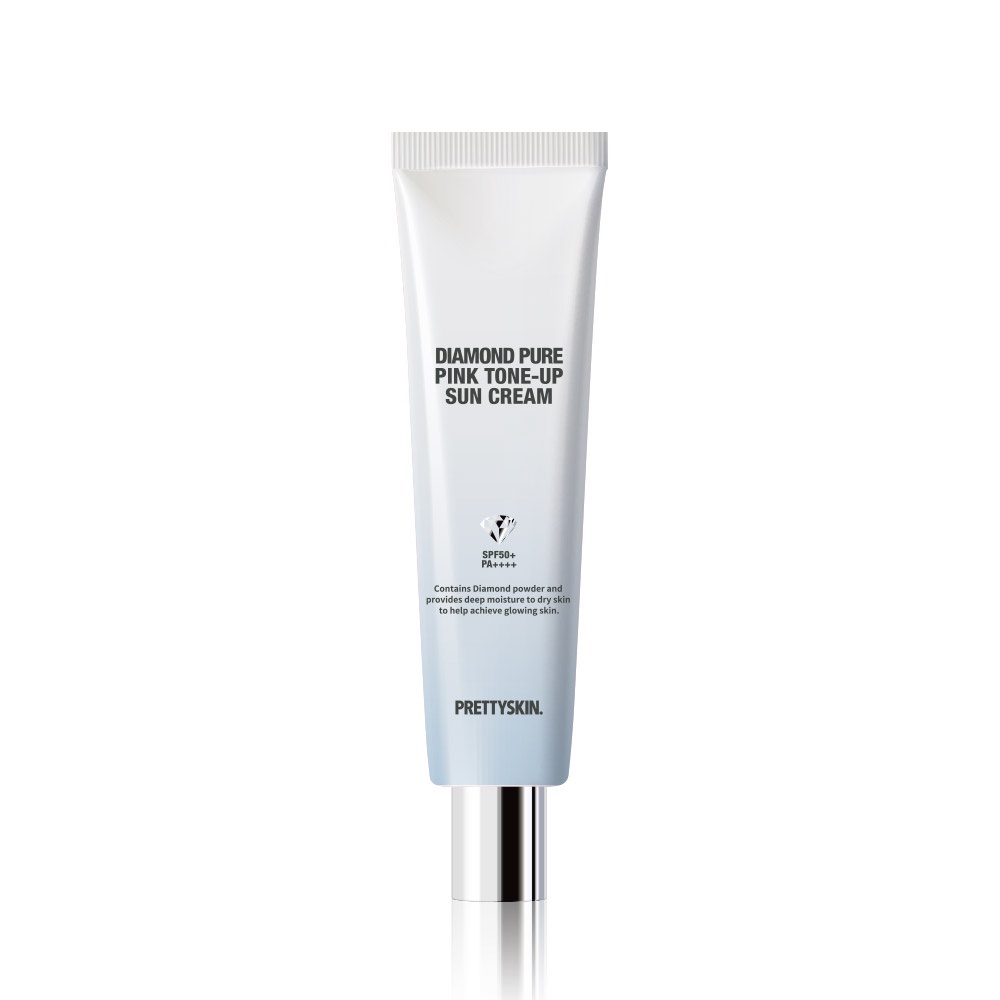 Kem chống nắng kim cương nâng tone da Pretty Skin Diamond Pure Pink Tone-up Sun Cream 50ml