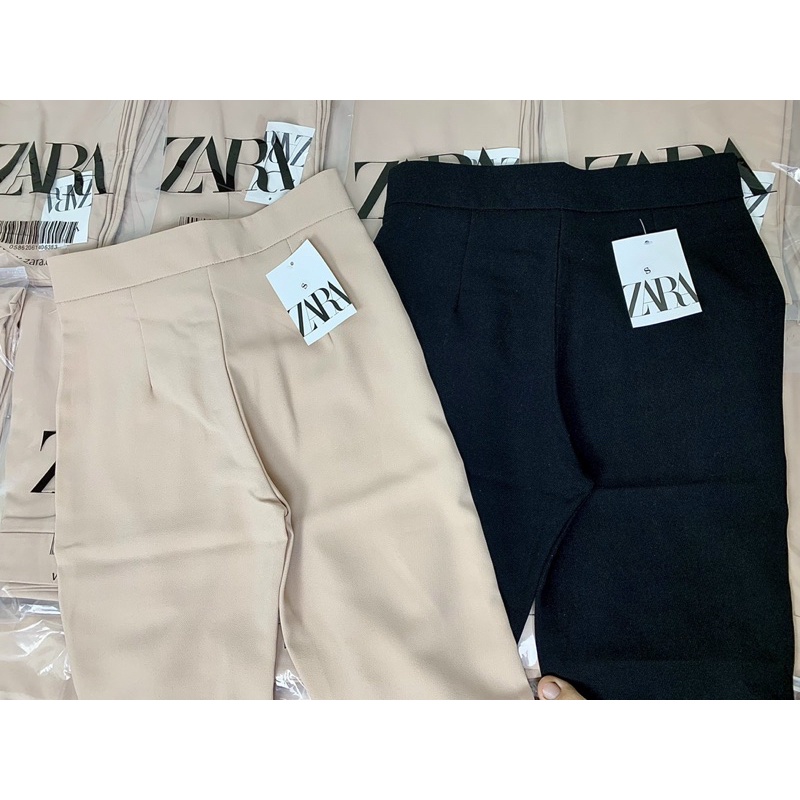 Quần ống loe chất tuyết mưa Quần dài gấu loe cạp cúc cao