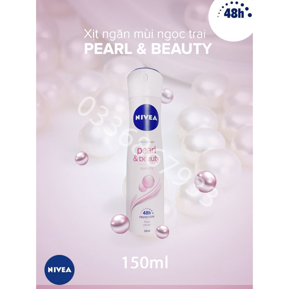 Xịt ngăn mùi NIVEA Pearl & Beauty ngọc trai quyến rũ (150ml) | BigBuy360 - bigbuy360.vn