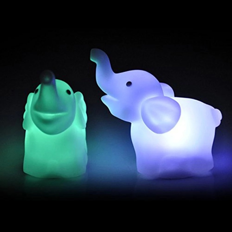 Đèn Ngủ Led Hình Voi Nhiều Màu Sắc Tiết Kiệm Năng Lượng