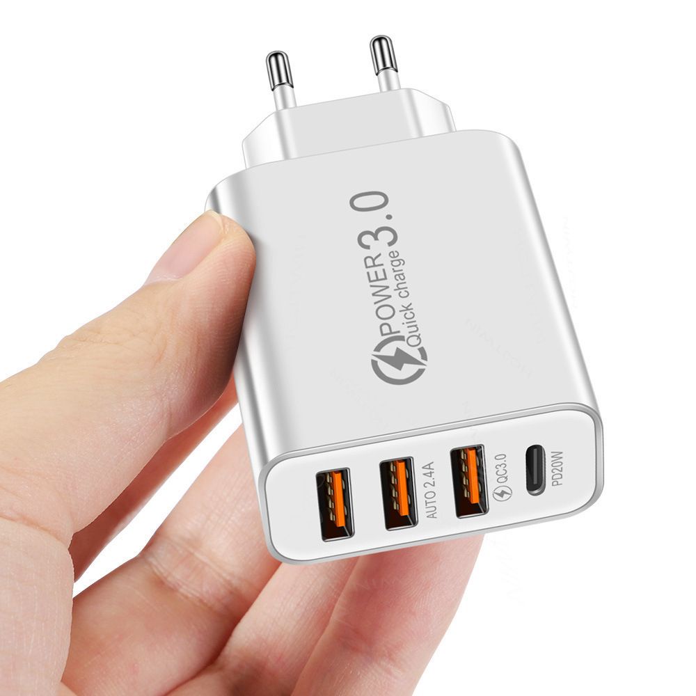 Củ sạc nhanh USB 4 cổng tiện lợi dành cho điện thoại di động