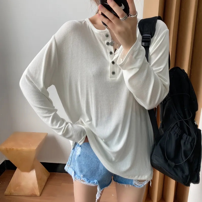 Áo Thun Nữ Oversized Tay Dài 40-150KG C9533