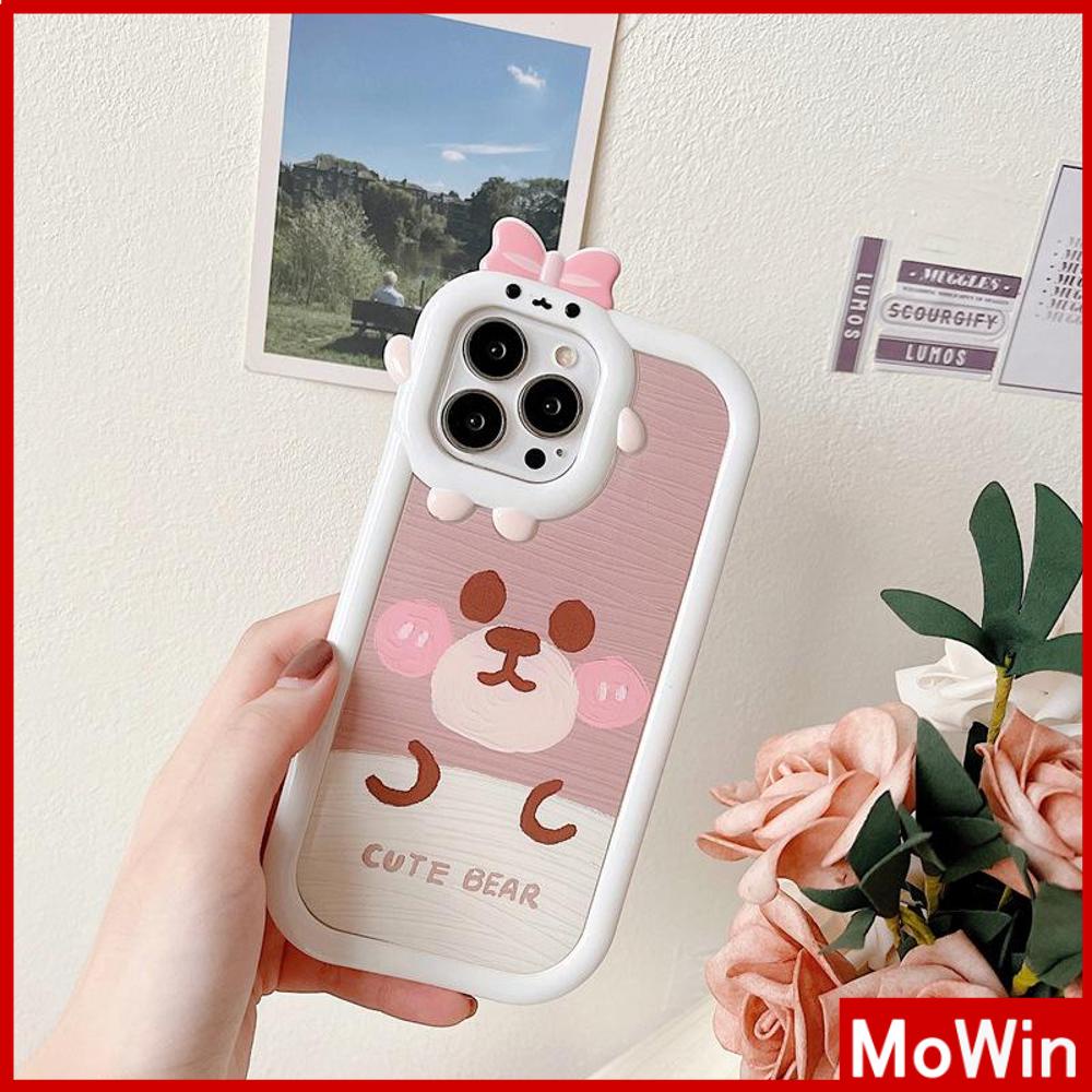 Ốp điện thoại silicon mềm mịn túi khí in gấu thích hợp cho iPhone 11 Pro Max 13 Pro Max 12 Pro Max 7Plus xr XS Max