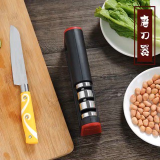 Bộ Mài Dao Kéo Inox 3 Ngăn. Mài Dao Cực Nhanh và Sắc