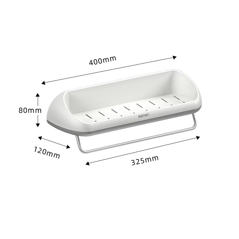 WJ338 -[Không cần khoan tường] Kệ treo xà phòng nhà tắm dán tường nhựa ABS cao cấp hàng nhập