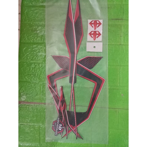 Bộ tem Airblade 2018 màu đen nhám 3 lớp cao cấp