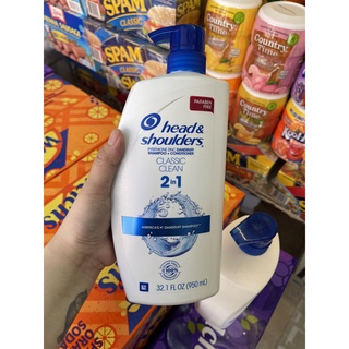Dầu gội xả hạnh nhân Head & Shoulders Dry Scalp Care 2in1 950ml