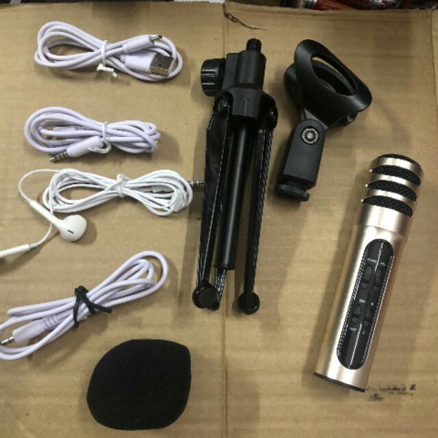 [Combo] Bộ hát karaoke, live tream trên điện thoại C7 và bệ đỡ