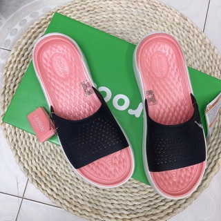 Dép lê cross siêu âm siêu đẹp(Hồng xanh)