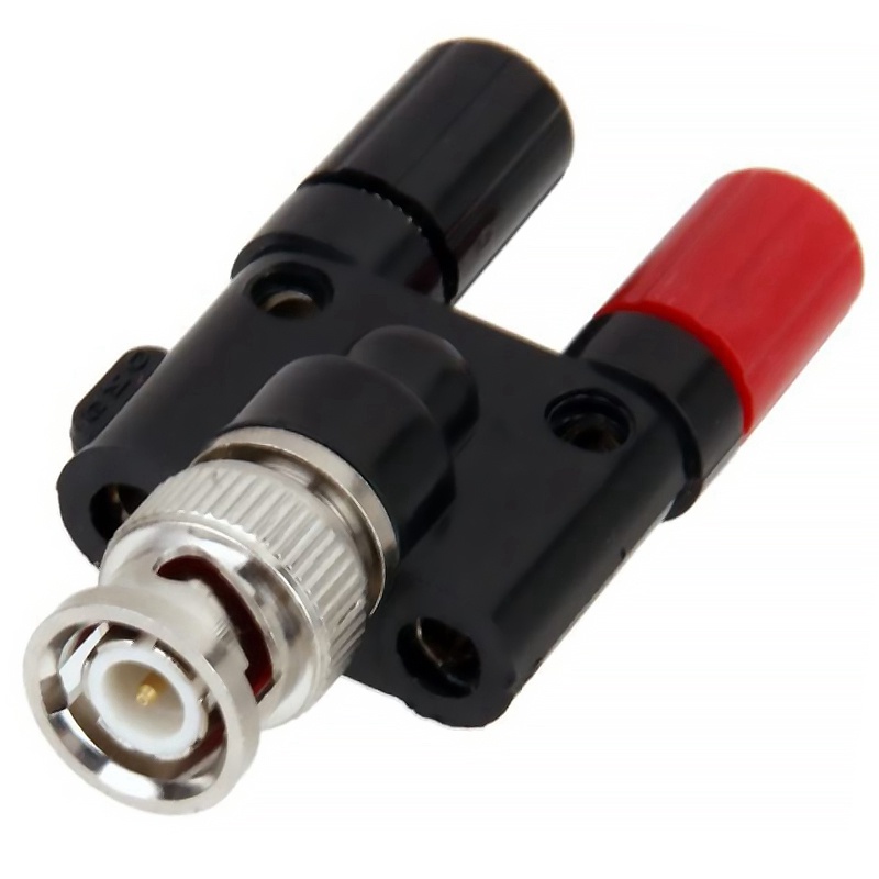 Phích Cắm Chuyển Đổi BNC Đầu Cắm 4mm Sang Ổ Cắm Bắp Chuối 2X4Mm
