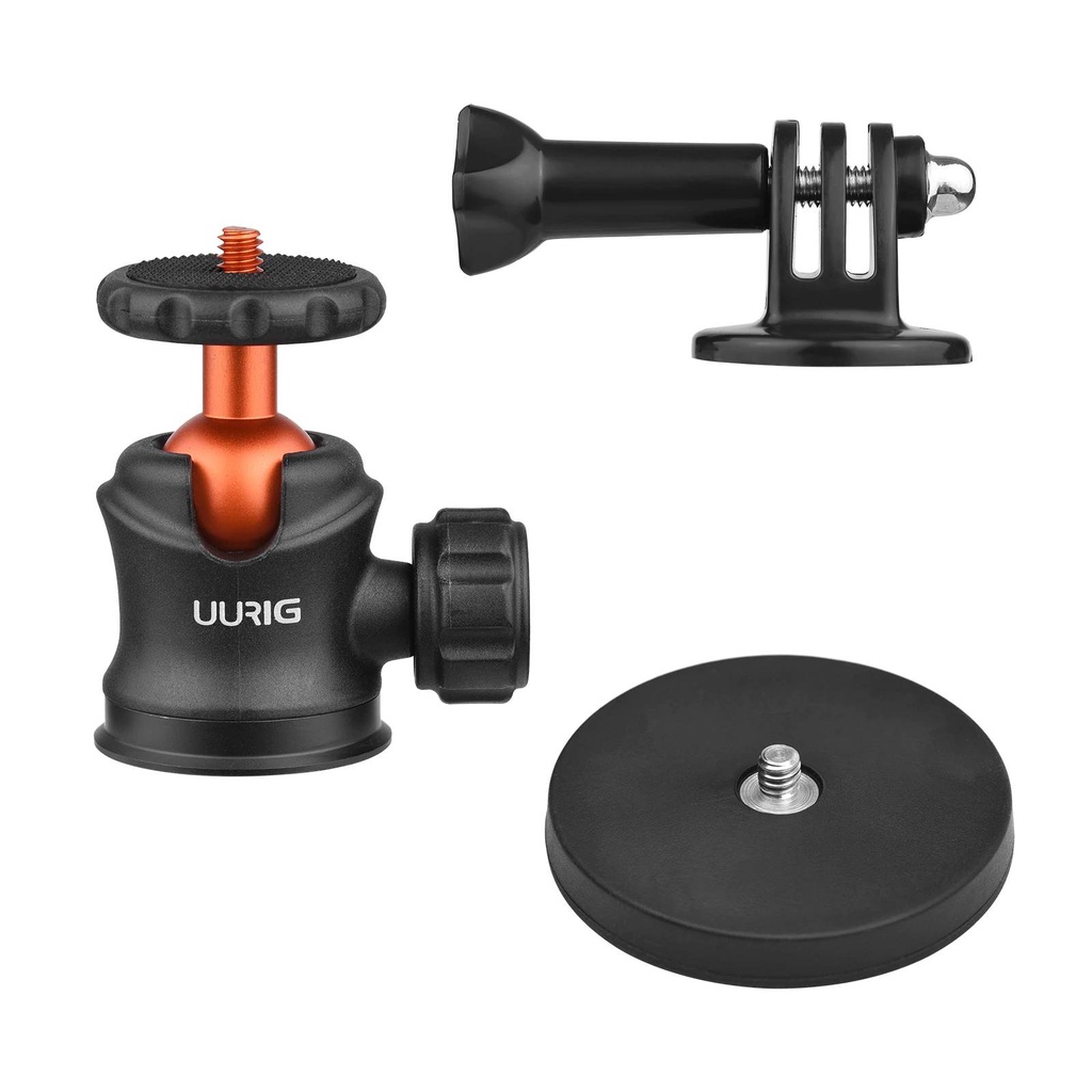 ĐẦU BALL HÍT NAM CHÂM GOPRO VÀ MÁY ẢNH UURIG BH-07