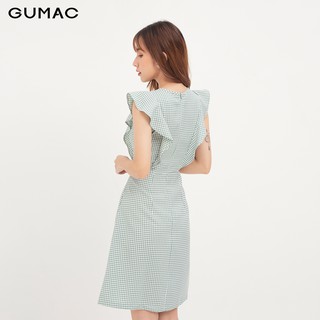 Đầm nữ caro nút gỗ GUMAC DA1287