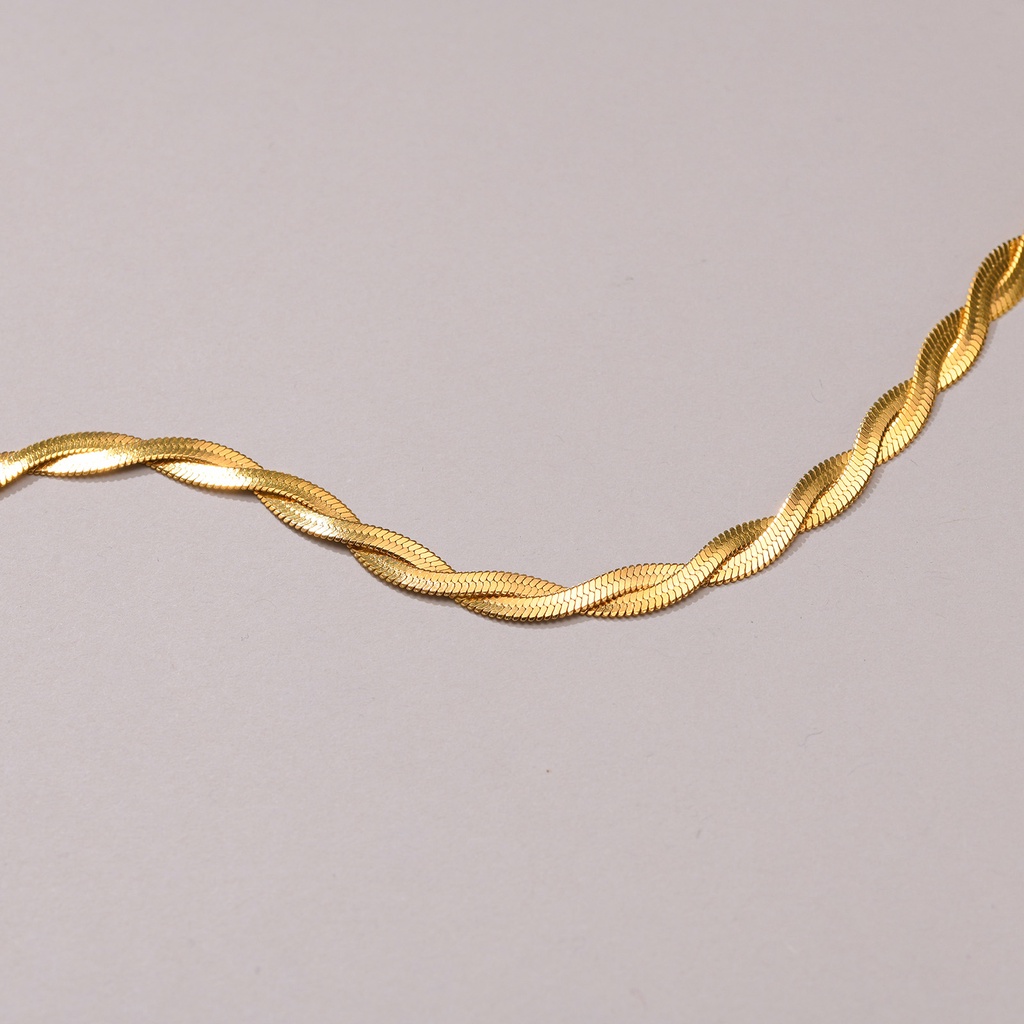 Vnox Vòng cổ Hợp Kim Mạ Vàng 14k Thiết Kế Mặt Hình Rắn Độc Đáo Thời Trang Cho Nữ