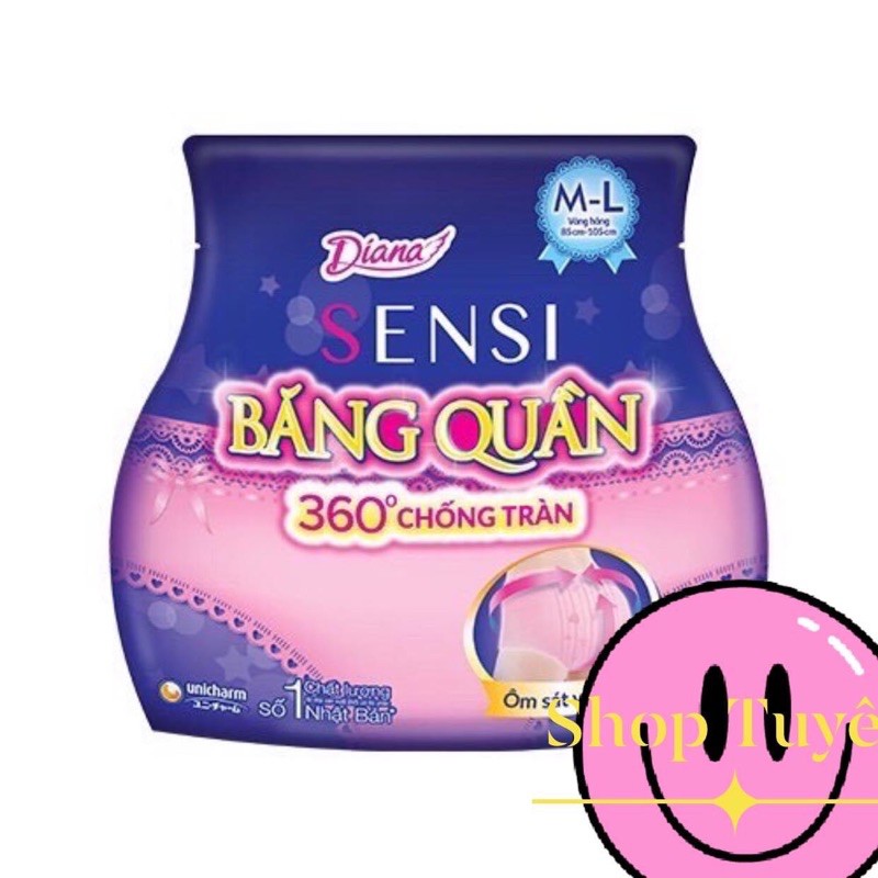 Băng đêm dạng quần Diana 2chiếc / gói , 5 chiếc/ gói