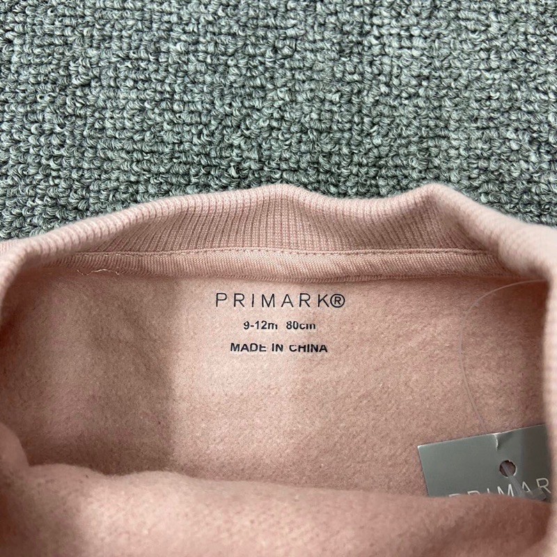 Bộ nỉ Primark áo nỉ bông + quần legging bé gái