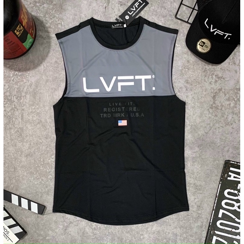 [sale sốc] áo tanktop thể thao nam LIVEFIT,áo sát nách nam.