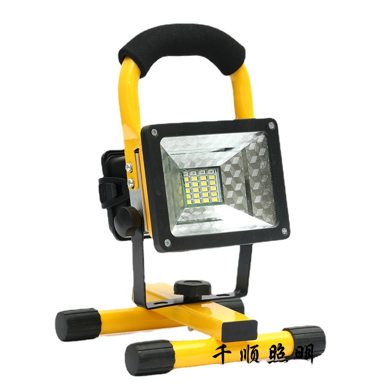 Đèn led pha tích điện xách tay tặng kèm Pin 18650 và bộ sạc W804 30W