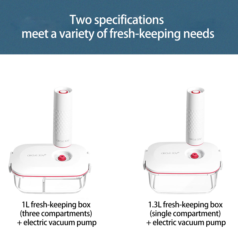 Hộp bảo quản thực phẩm UARELIFFE bằng nhựa hút chân không dung tích 1l/1.3l