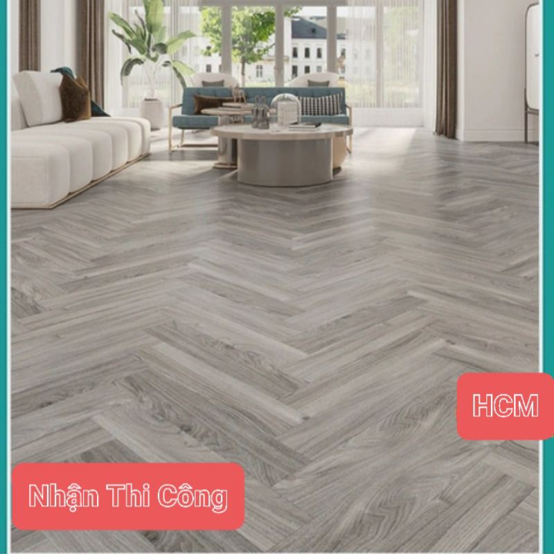 Sàn Nhựa Giả Gỗ, Sẵn Keo, Kích Thước 91,5x15,4 cm