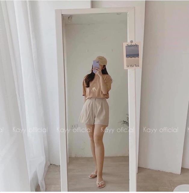 Quần short kaki đũi thô