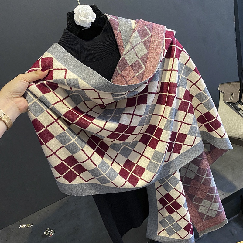 Khăn Choàng Cổ Cashmere Phối Tua Rua Chất Lượng Cao Thời Trang Mùa Hè Cho Nữ