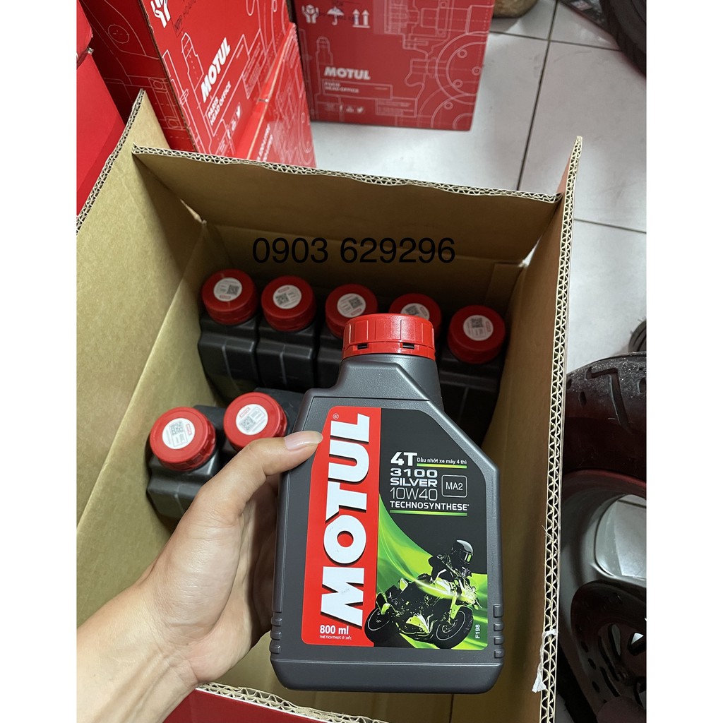 Dầu nhớt 0,8 lít MOTUL 3100 SILVER 10W40 ( Bán Tổng Hợp ) SM MA2