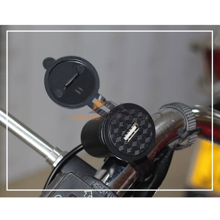 Bộ chế sạc điện thoại cho xe máy, xe motor