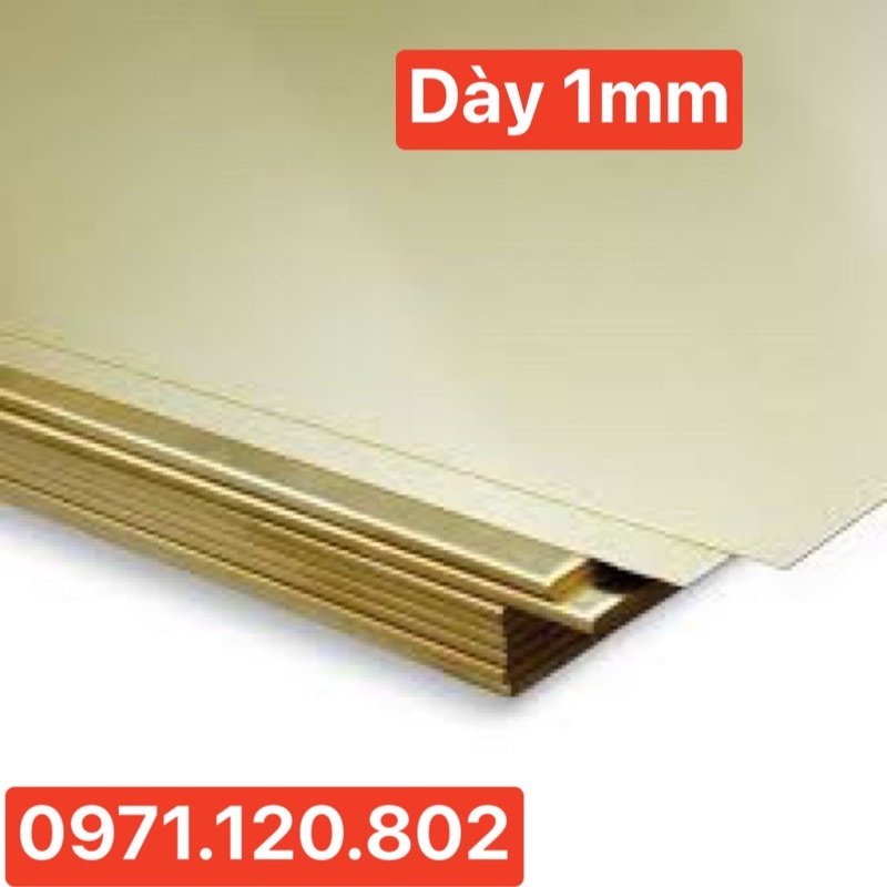 Tấm đồng vàng độ dày 1mm ( 1 ly)