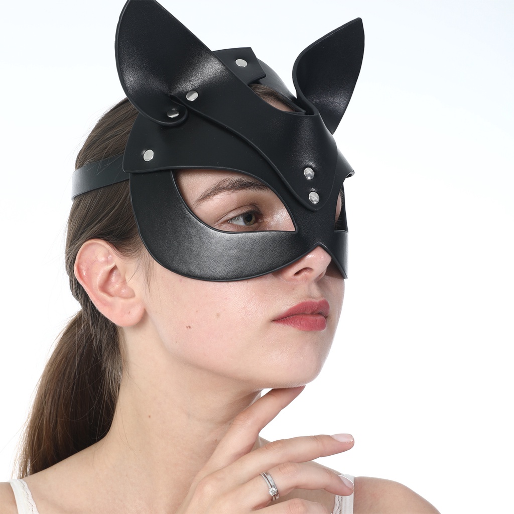 Mặt Nạ Da Hóa Trang Hình Mèo Quyến Rũ Cho Nữ