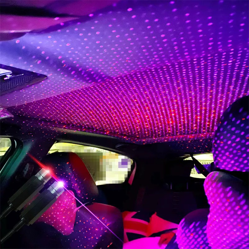 Đèn LASER Tia Trần Nhà Ô Tô Màu Xanh / Đỏ - Đèn LED Trang Trí Phòng Karaoke Decor Phòng Ngủ GIA DỤNG NHSHOP