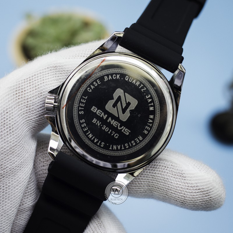 Đồng hồ Nam BEN NEVIS 3017G Dây Silicon Lịch Ngày
