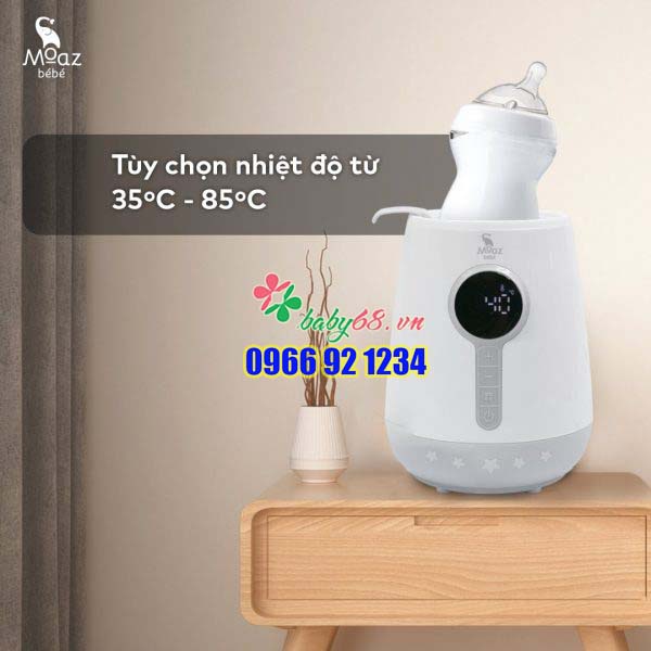 Máy hâm sữa siêu tốc và tiệt trùng Moaz Bebe MB-021