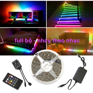 Bộ Đèn Led nháy theo nhạc - kèm nguồn