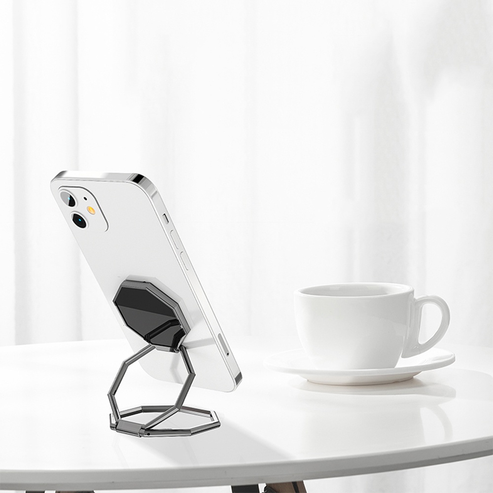 Giá Đỡ Điện Thoại Bằng Kim Loại Xoay 360 Độ Nhiều Góc Có Thể Gấp Gọn Tiện Dụng